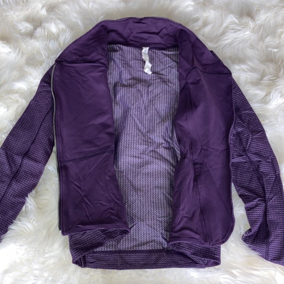 LULULEMON Dark Purple Precision Asymmetrical Zip Jacket 6 - Picture 12 of 16